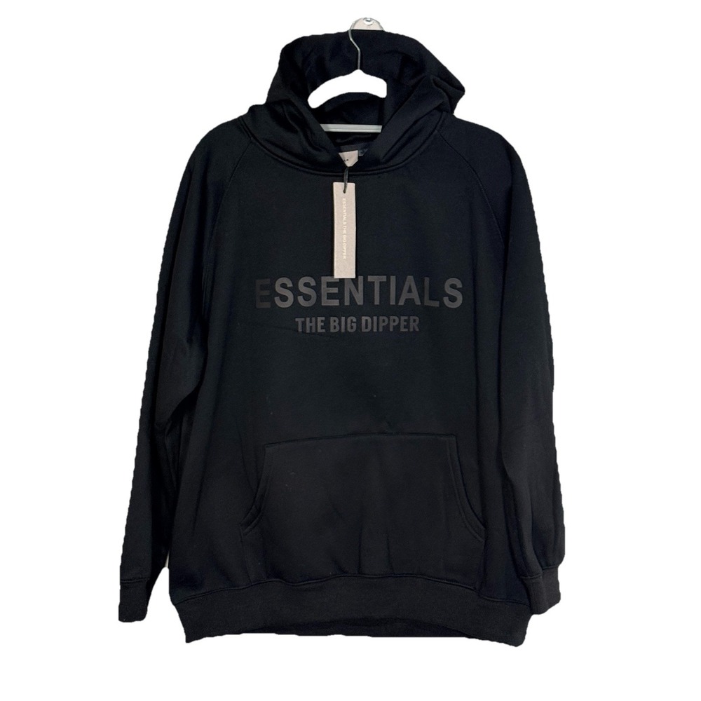 Fear Of God Essentials Hoodie Mens L Black The Big‎ Dipper Pullover Streetwear